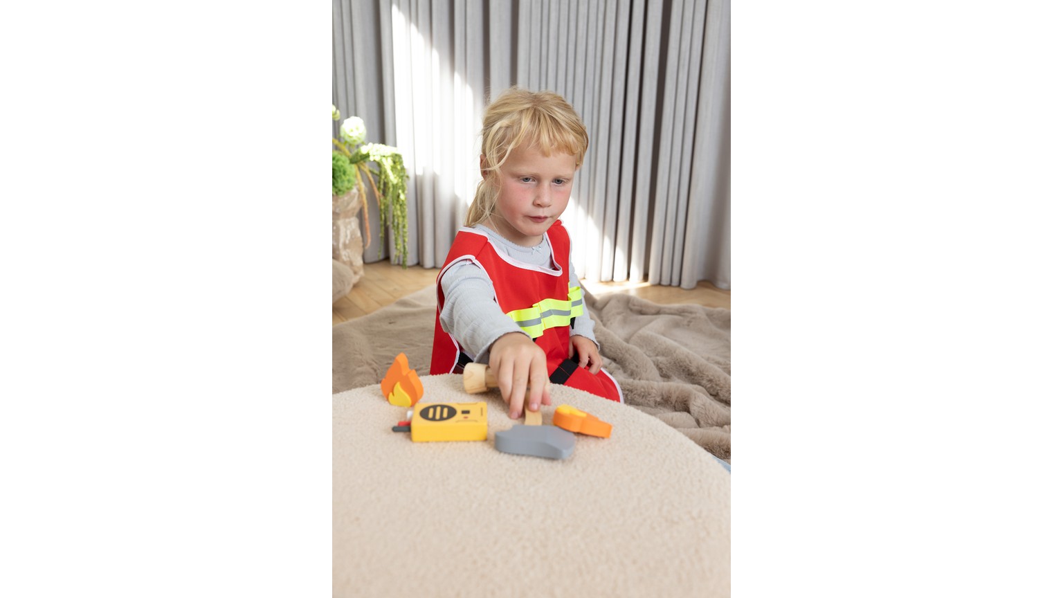 Brandmand sæt træ - 10 dele